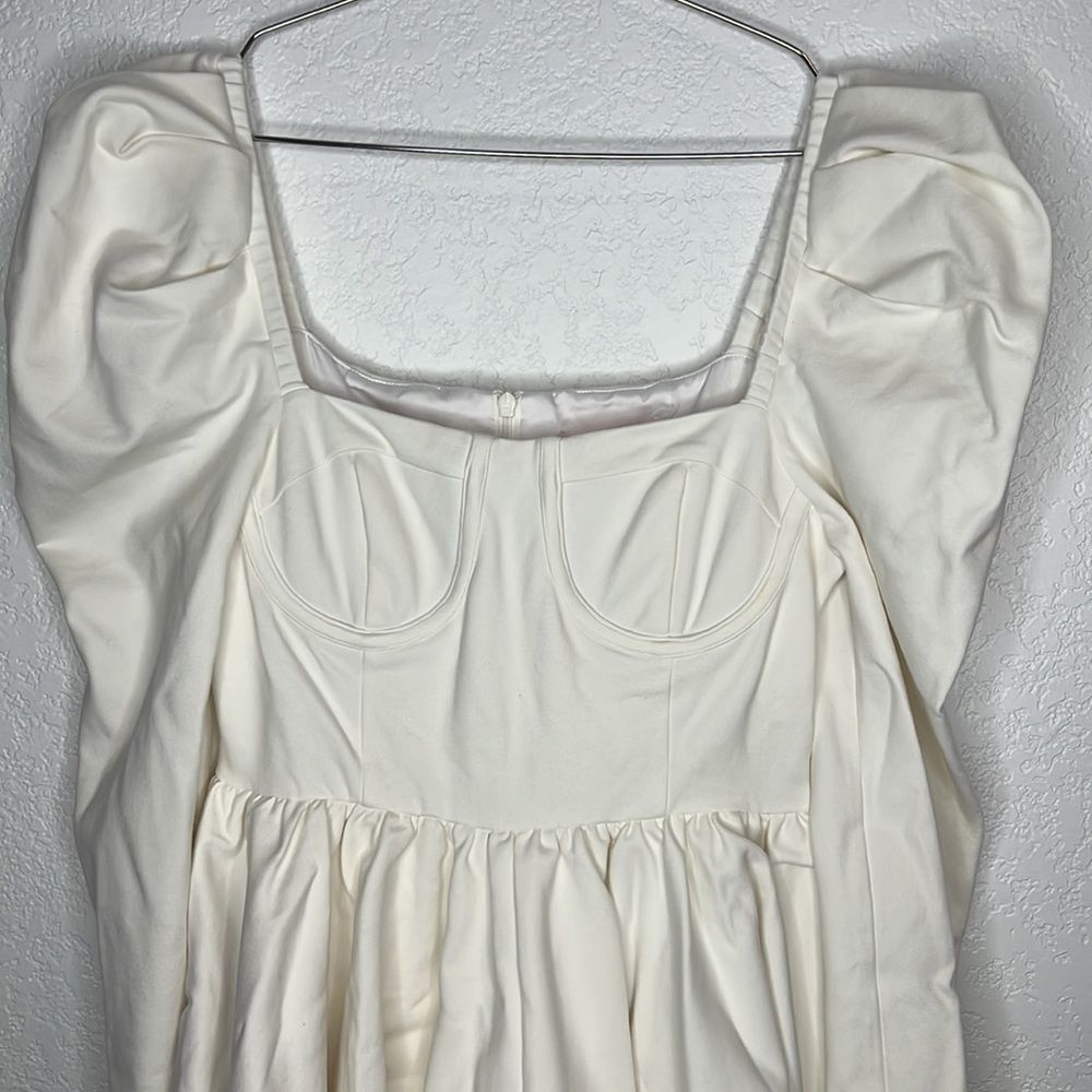 NWT SELKIE x REVOLVE The Boleyn Dress in Ivory Small - Picture 4 of 15